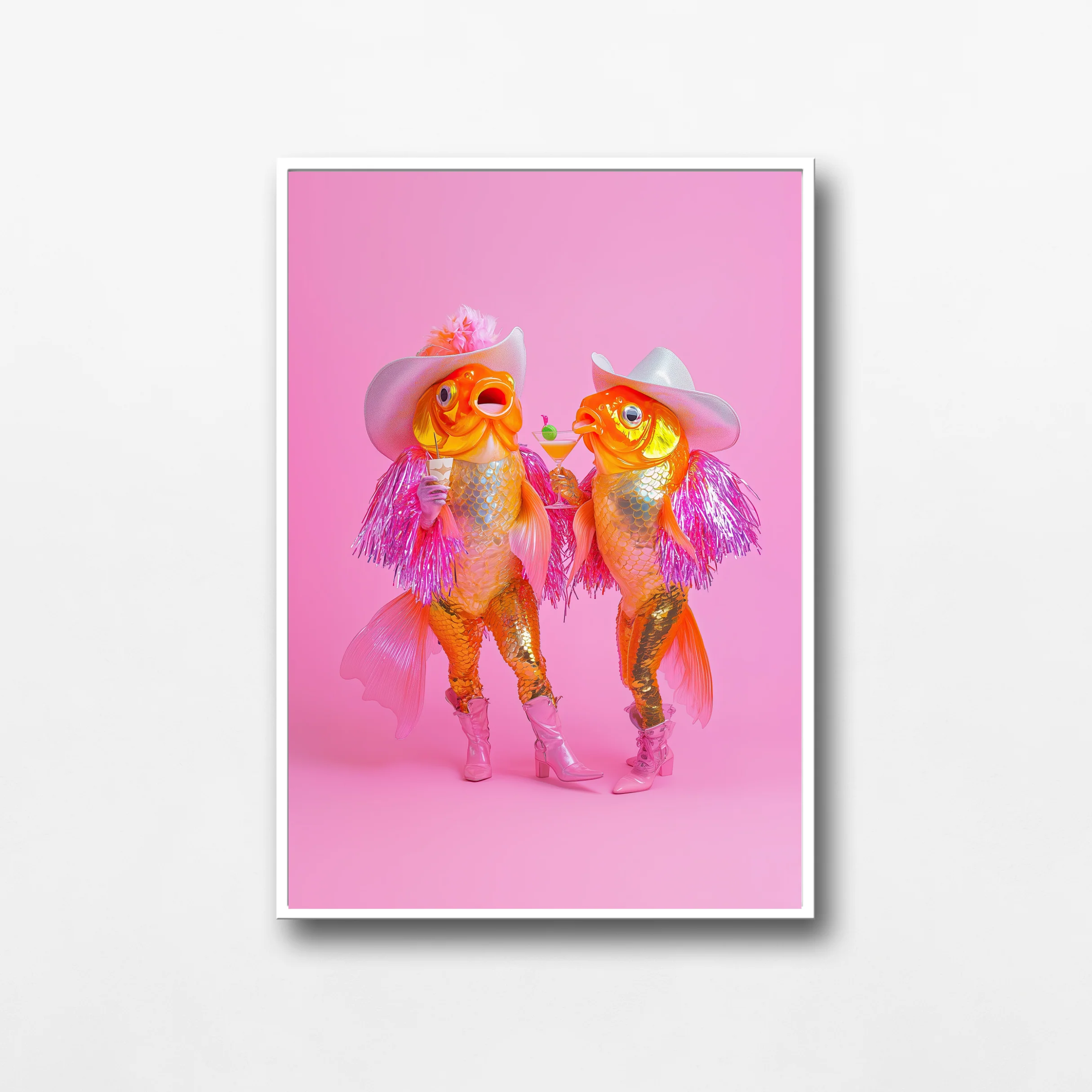 Fishy Sister with Cosmo's Silver Hat Print - Image 5