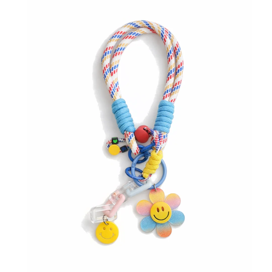 Flower power bag charm / key ring - Image 5