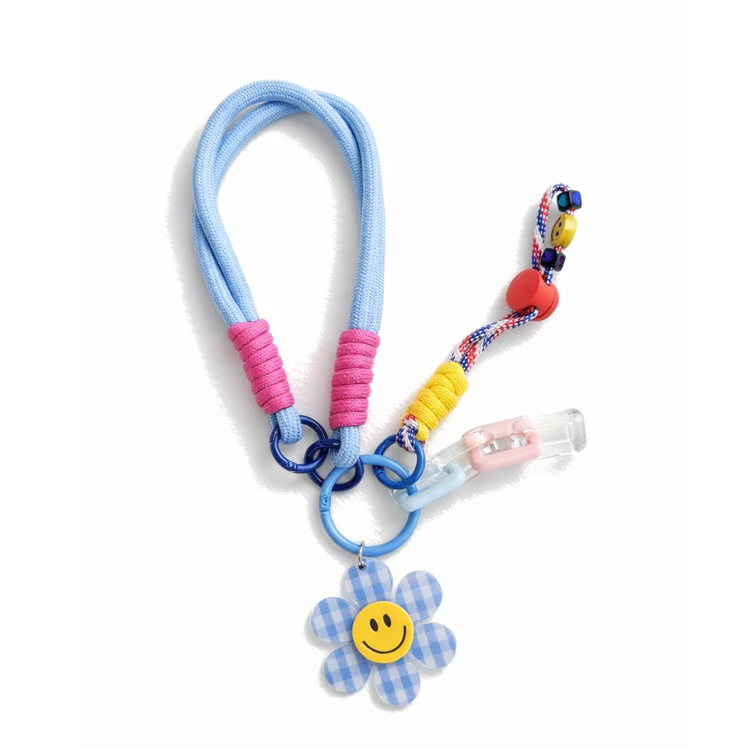 Flower power bag charm / key ring - Image 6