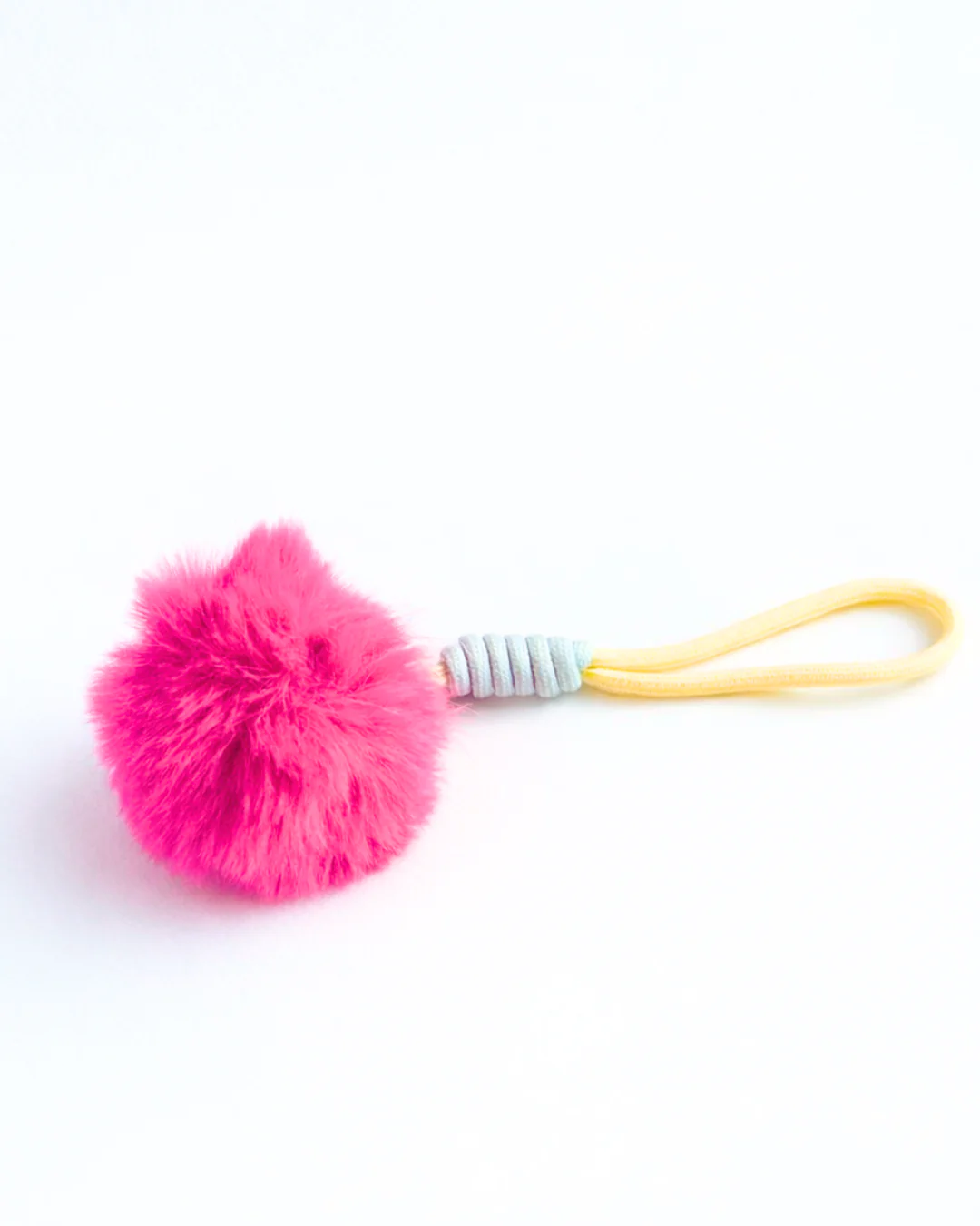 Fluffy Pom Pom Bag Charm Vegan - Image 2
