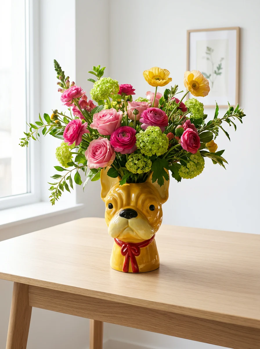 French Bull- Dog Vase - Image 2