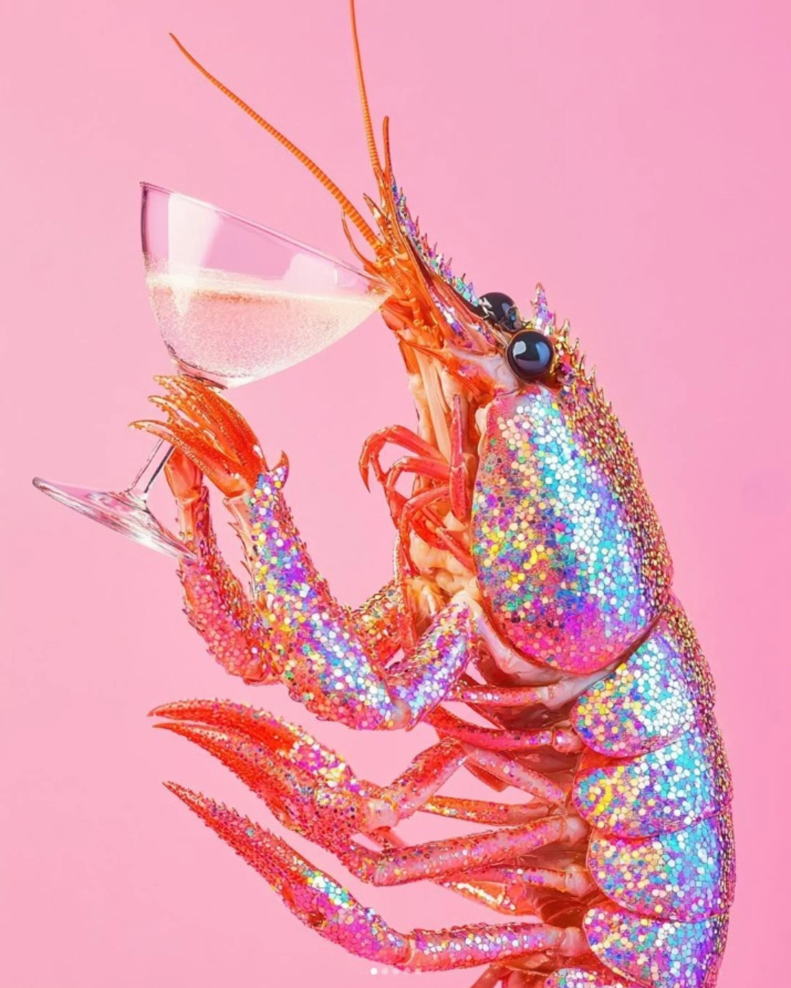 Glitter Shrimp Print - Image 2