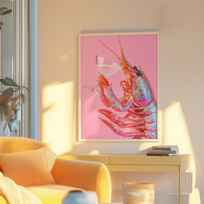 Glitter Shrimp Print - Image 3
