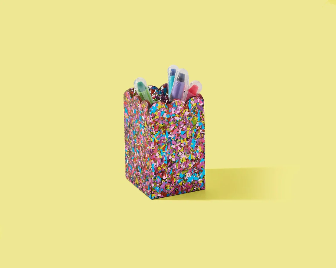 Happy Confetti Desk Tidy - Image 2