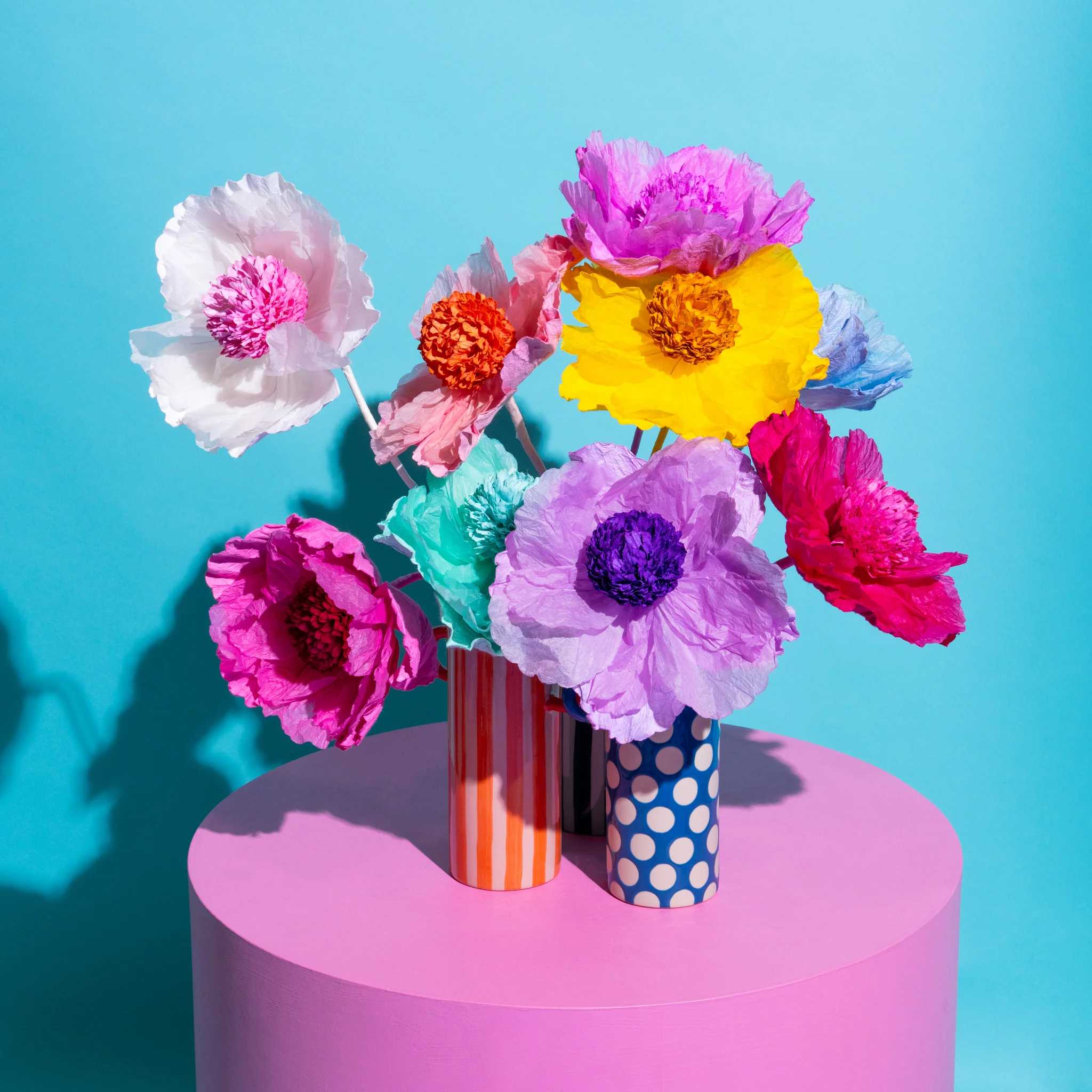 Helenium Paper Flower Magenta Pink - Image 2