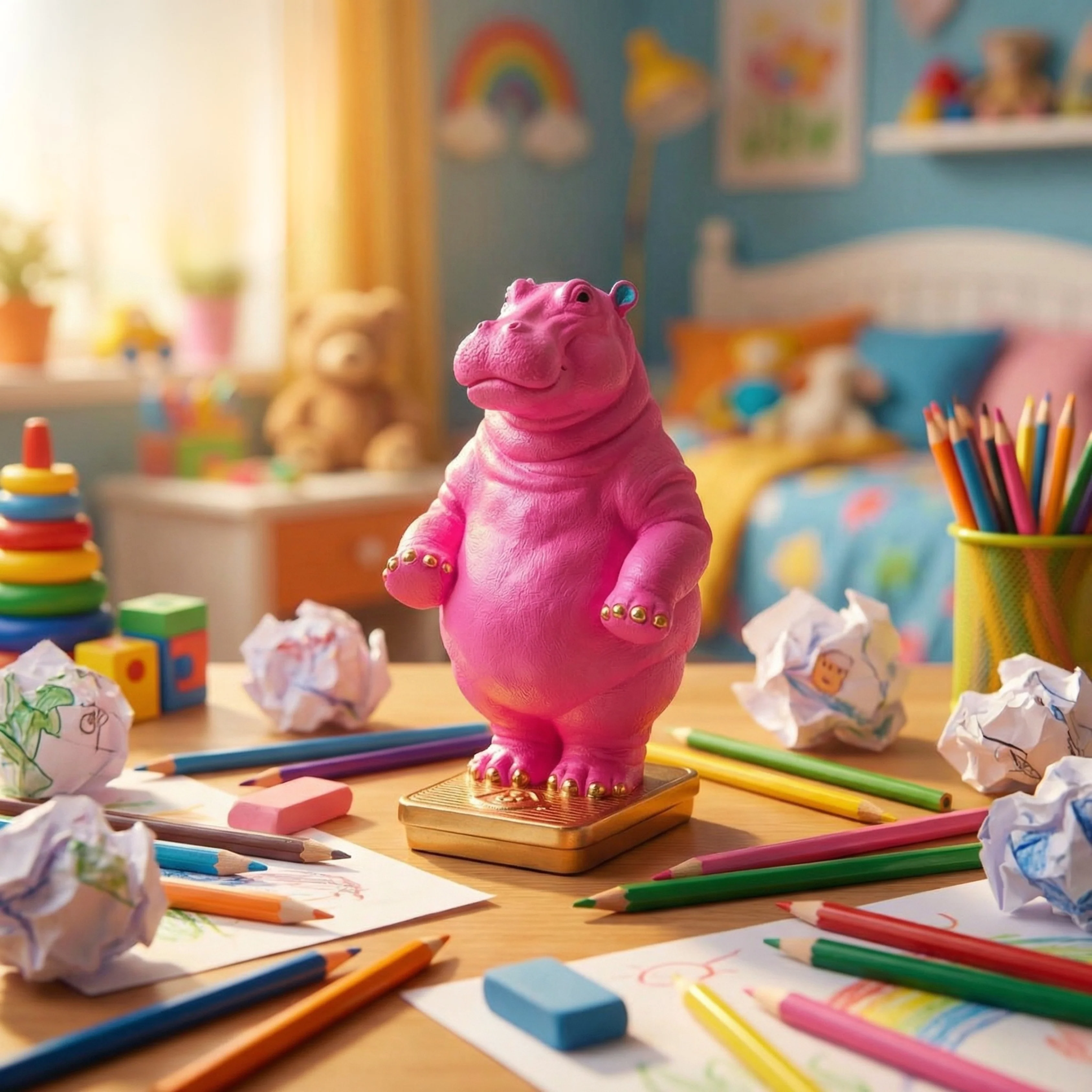 Herb Hippo- Hot pink - Image 2