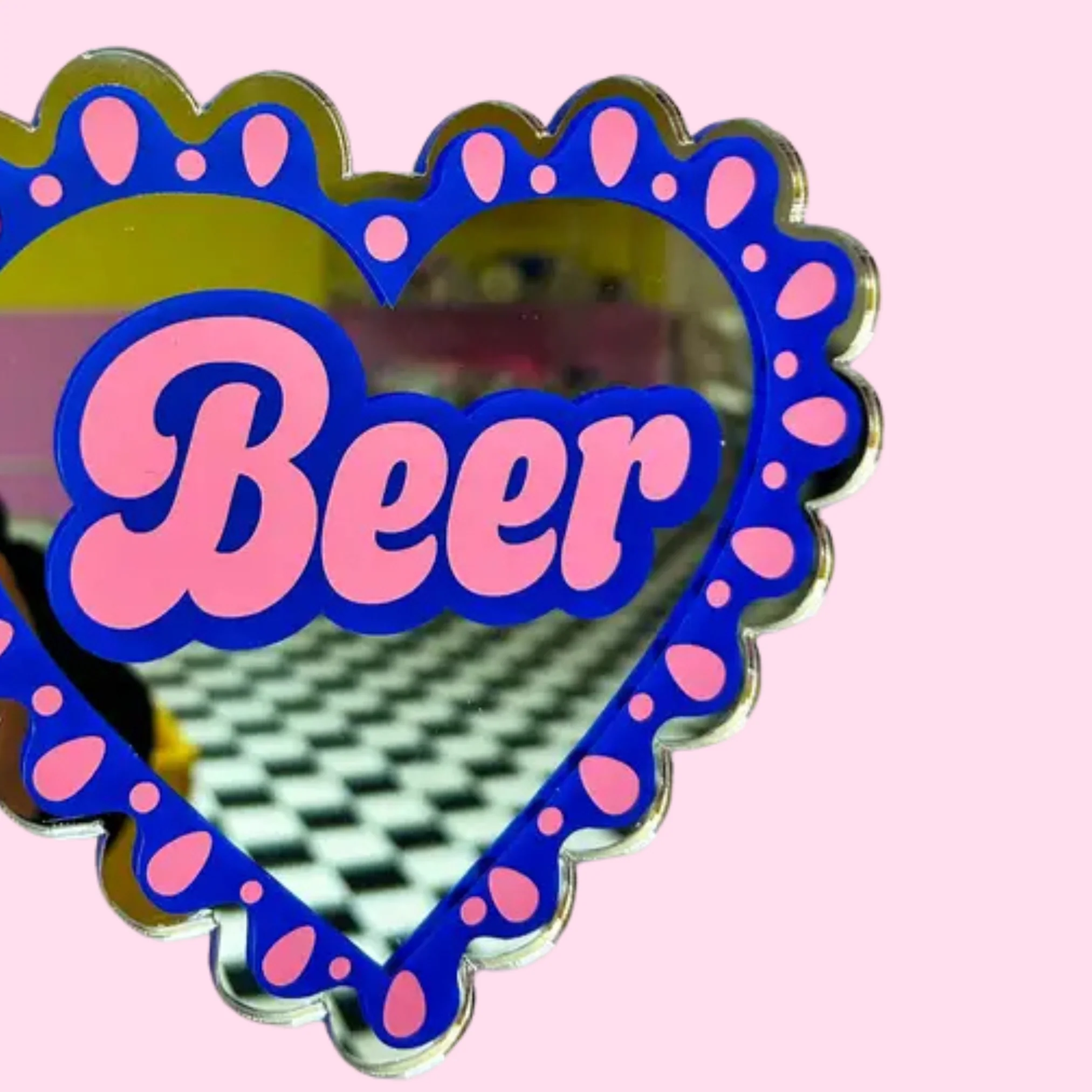 I heart beer mirror