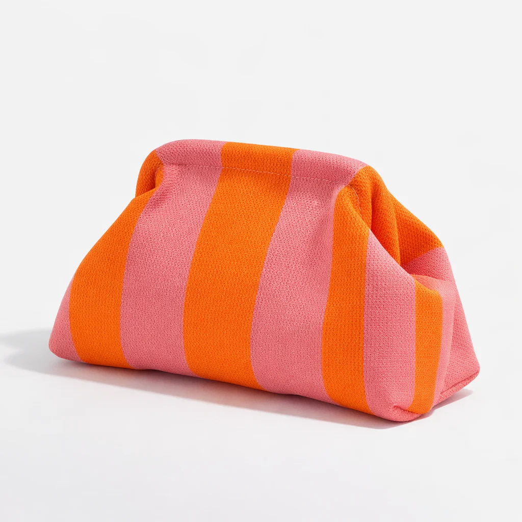 Its back! Striped ANYTHING bag - Orange / Pink