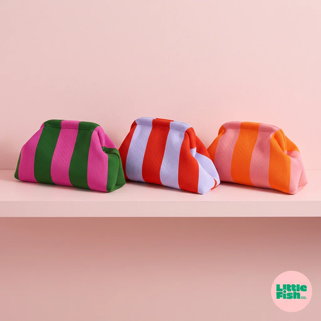 Its back! Striped ANYTHING bag - Orange / Pink - Image 3