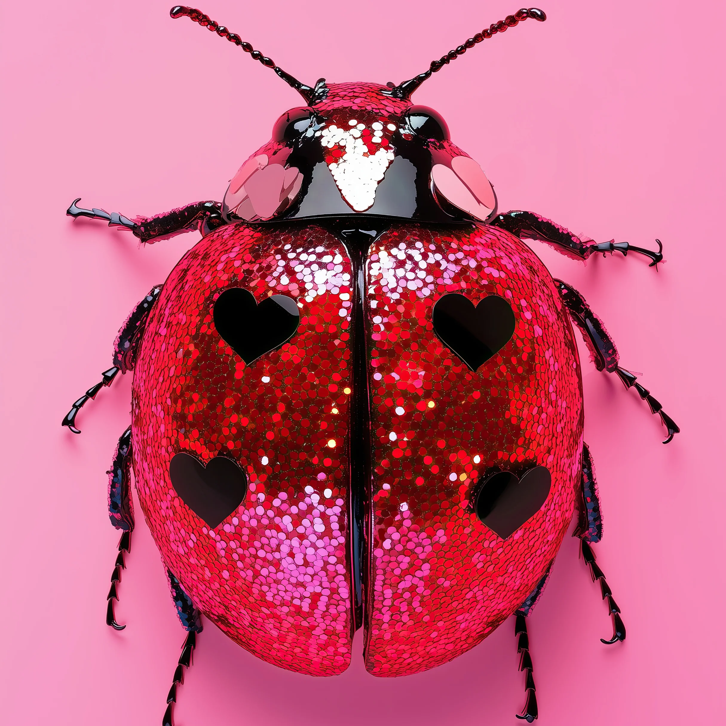 Ladybird - Red hearts Print - Image 4