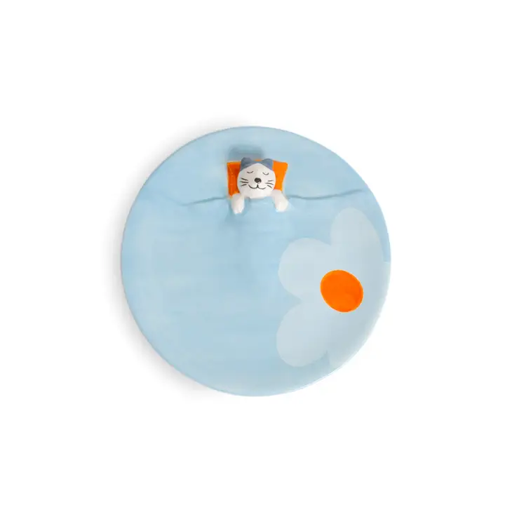Light Blue Dreamer Cat Jewelry Tray - Image 2