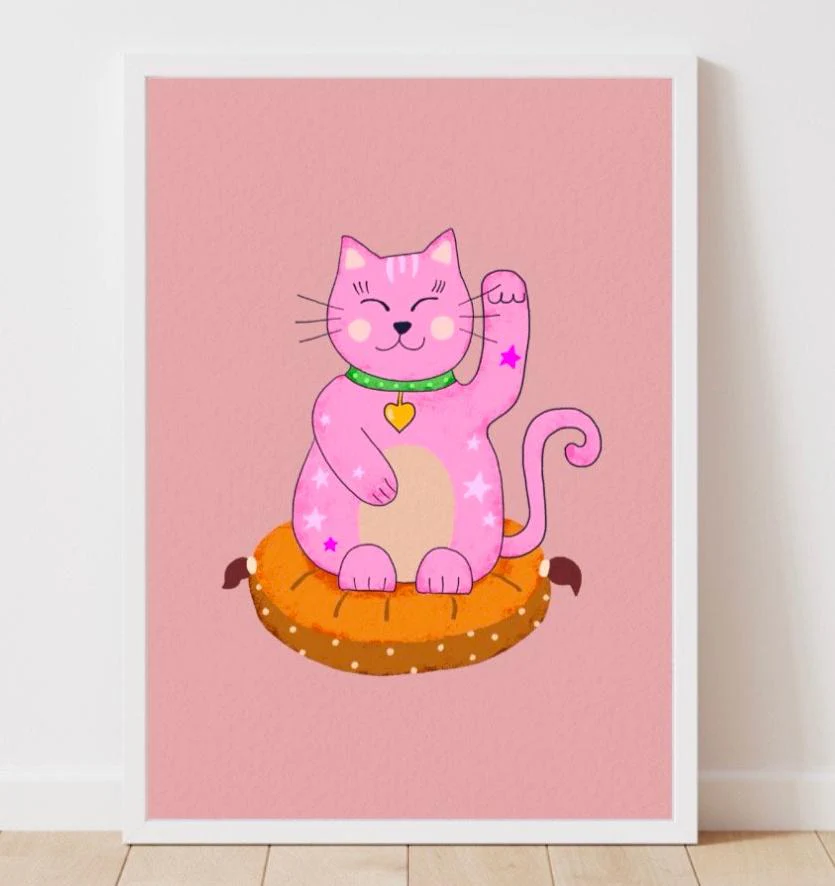 Lucky Cat Print - Image 2