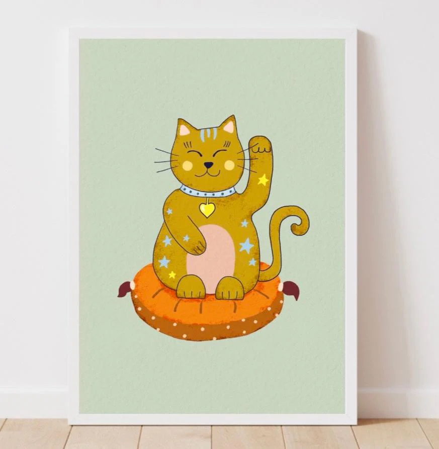 Lucky Cat Print - Image 3