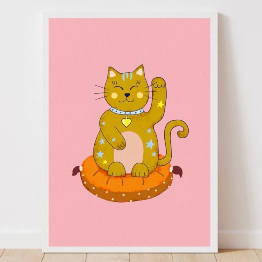 Lucky Cat Print - Image 4