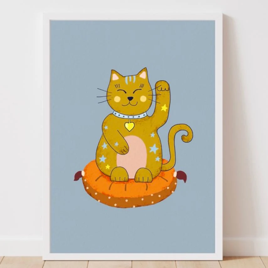 Lucky Cat Print - Image 6