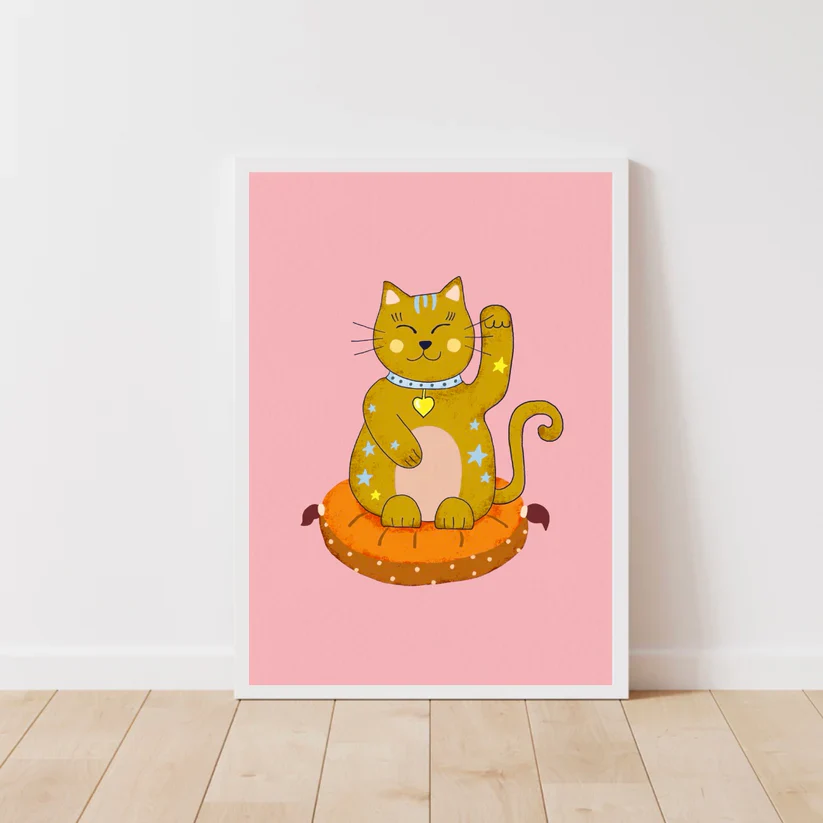 Lucky Cat Print - Image 7