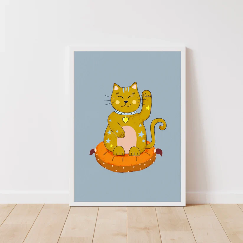 Lucky Cat Print - Image 8