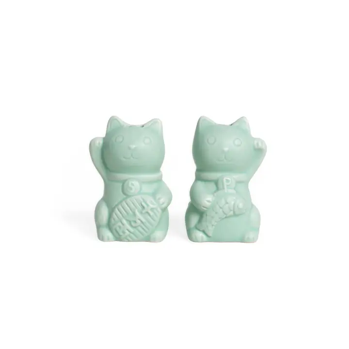 Lucky Cat Salt and Pepper Shakers