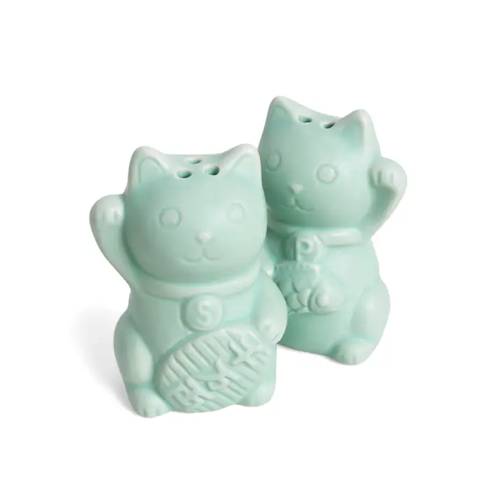 Lucky Cat Salt and Pepper Shakers - Image 2