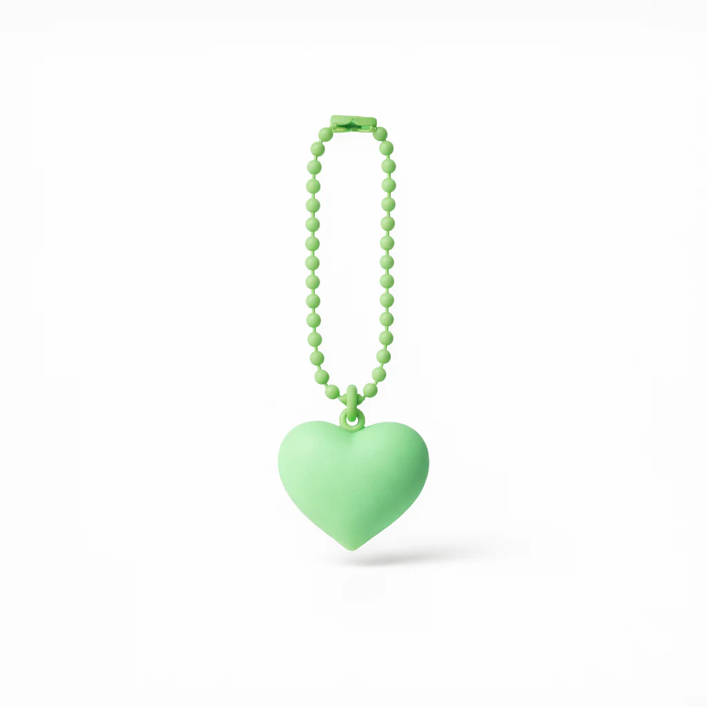 Metal chain Heart Bag Charm Key ring colours assorted - Image 11