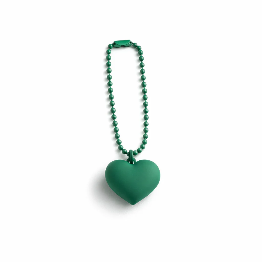 Metal chain Heart Bag Charm Key ring colours assorted - Image 12