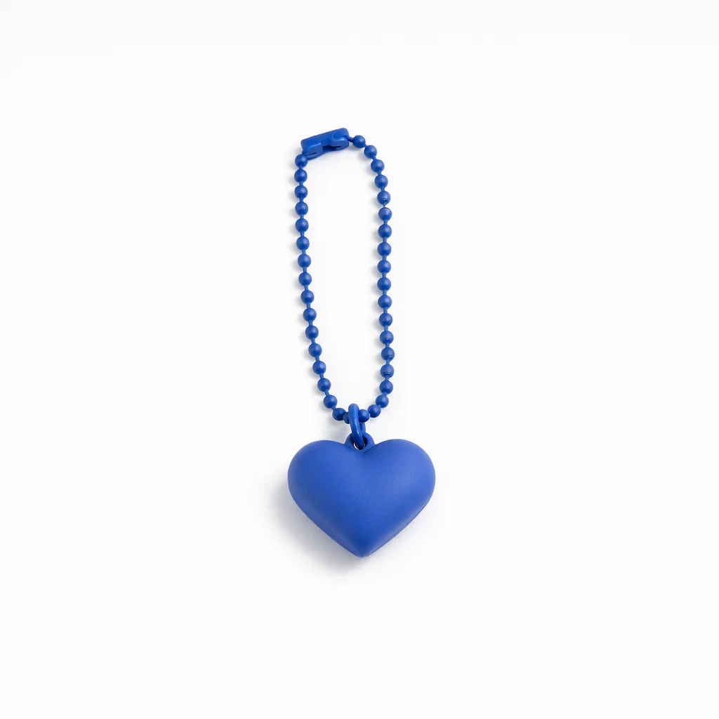 Metal chain Heart Bag Charm Key ring colours assorted - Image 6