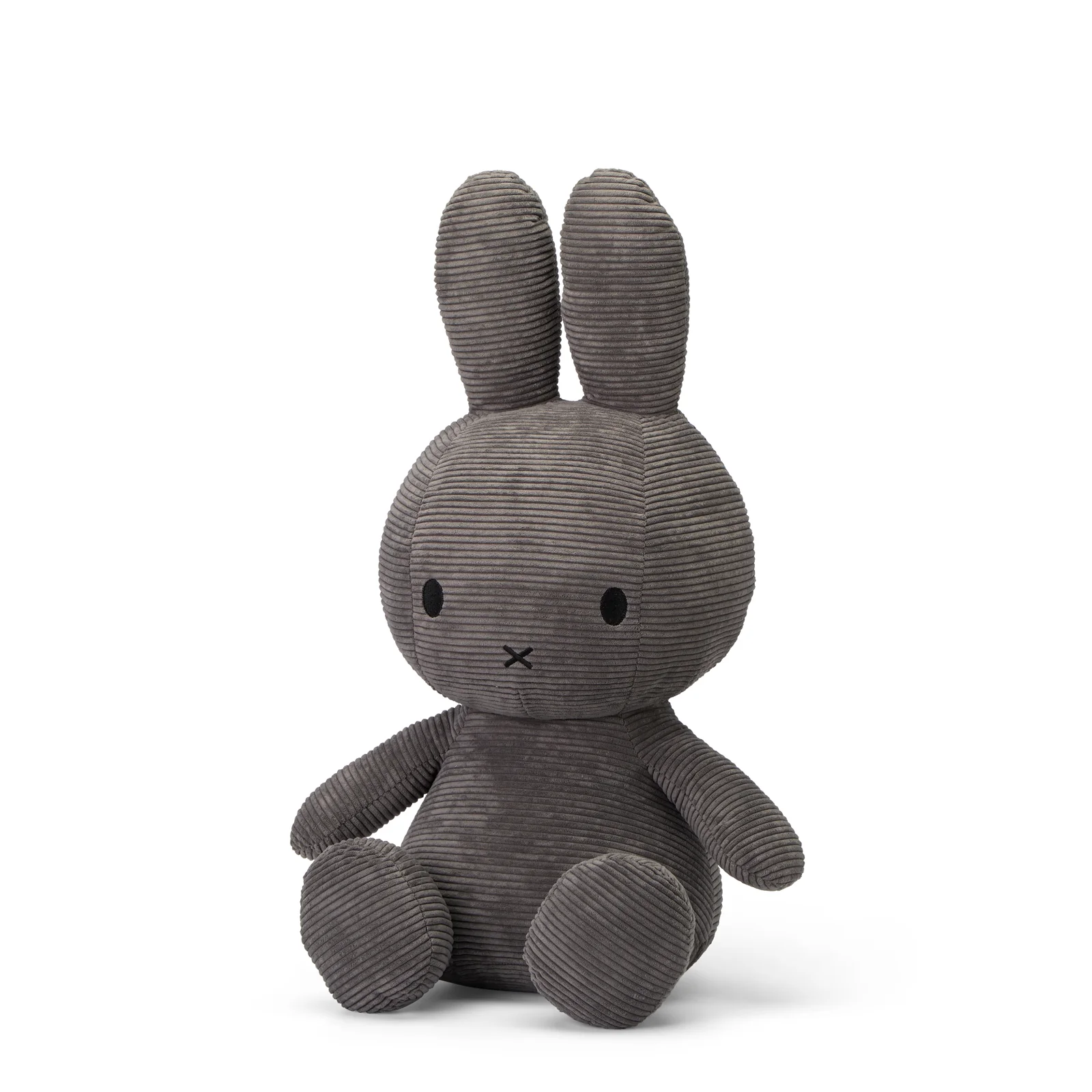 Miffy Sitting Corduroy Grey 23cm - Image 2