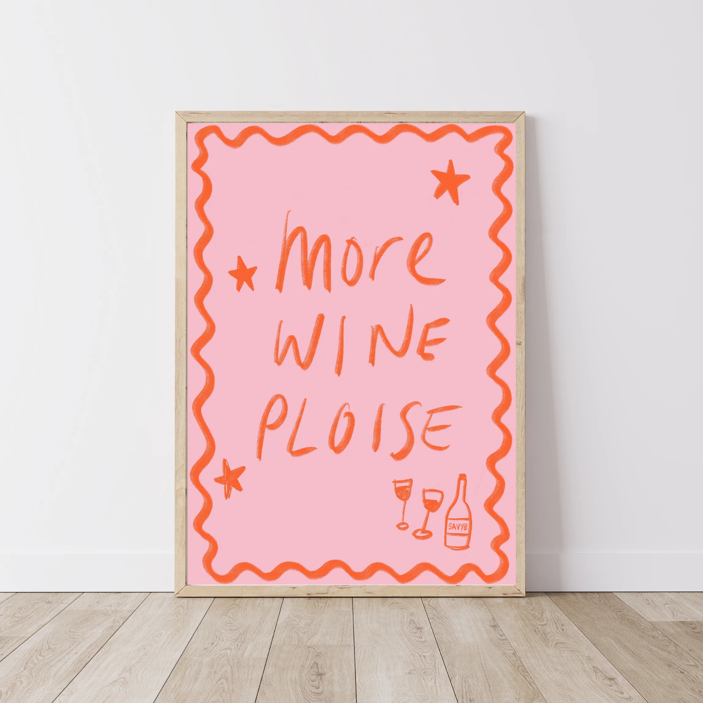 More Wine Ploise Art Print - Image 2