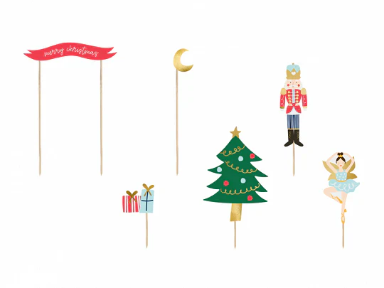 Nutcracker Christmas Cake Toppers - Image 2