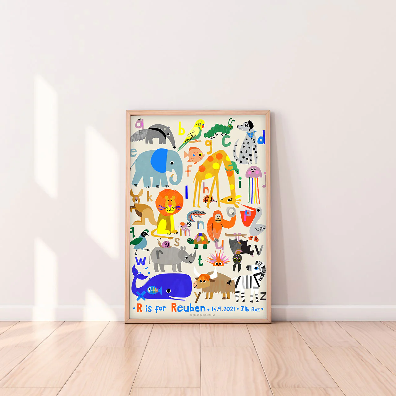Personalised Animal Alphabet Print - Image 4