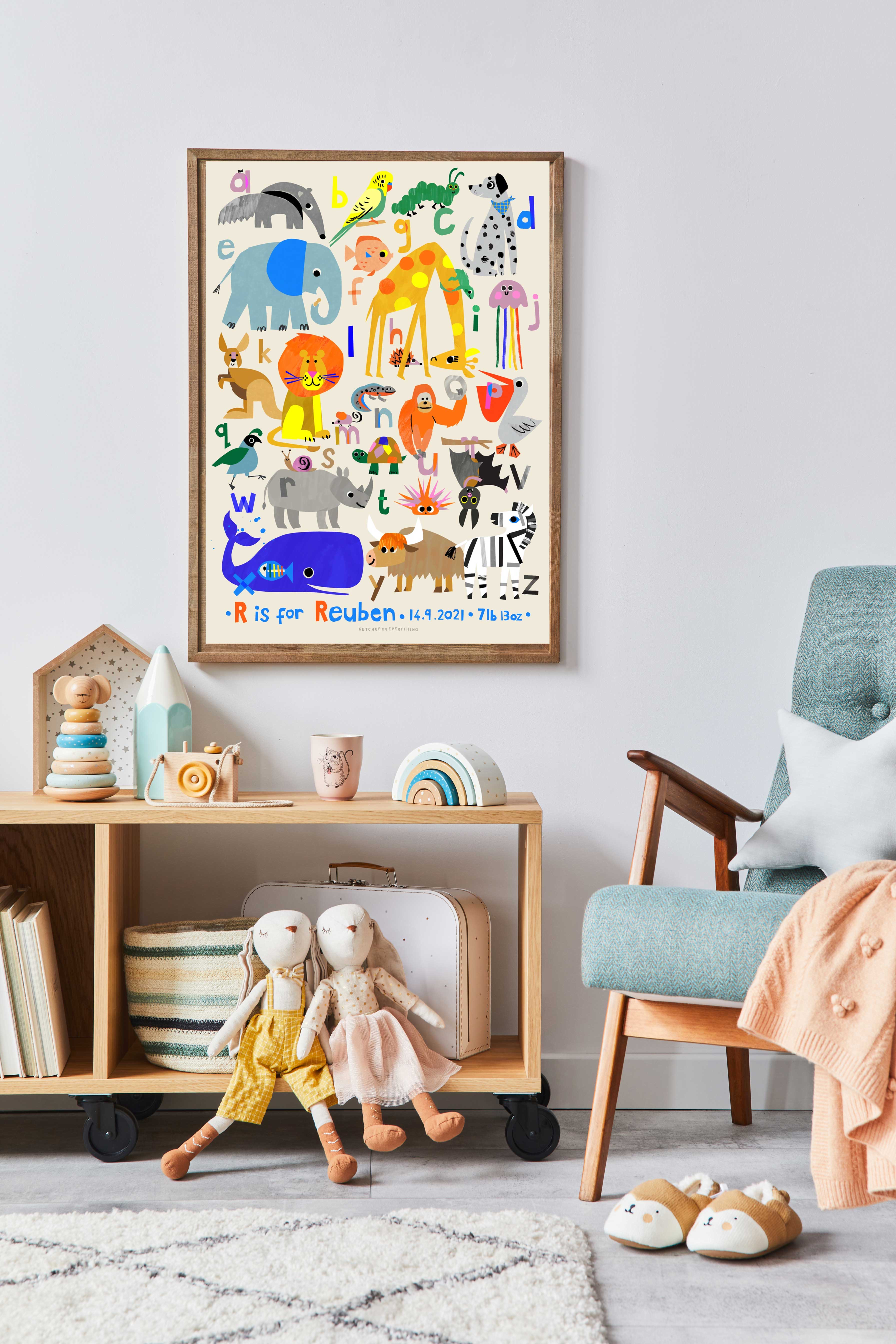 Personalised Animal Alphabet Print - Image 6