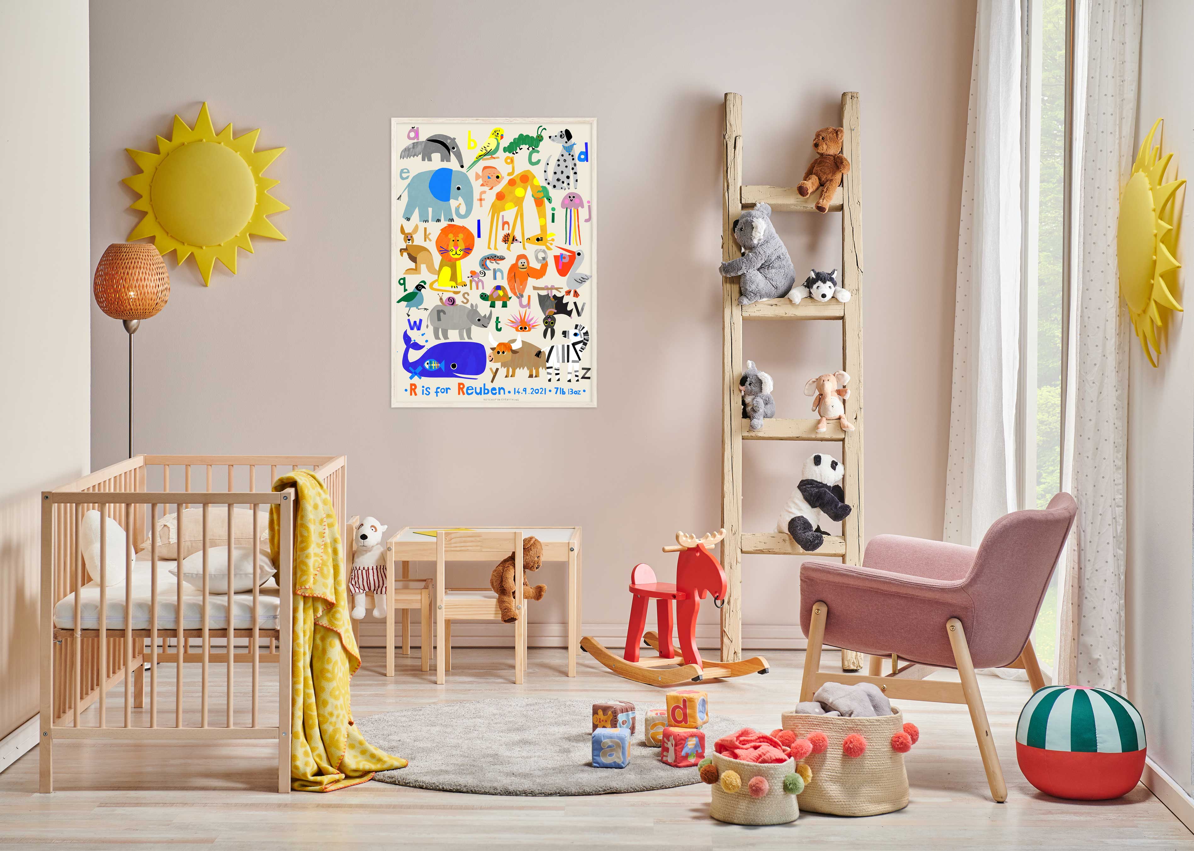 Personalised Animal Alphabet Print - Image 9