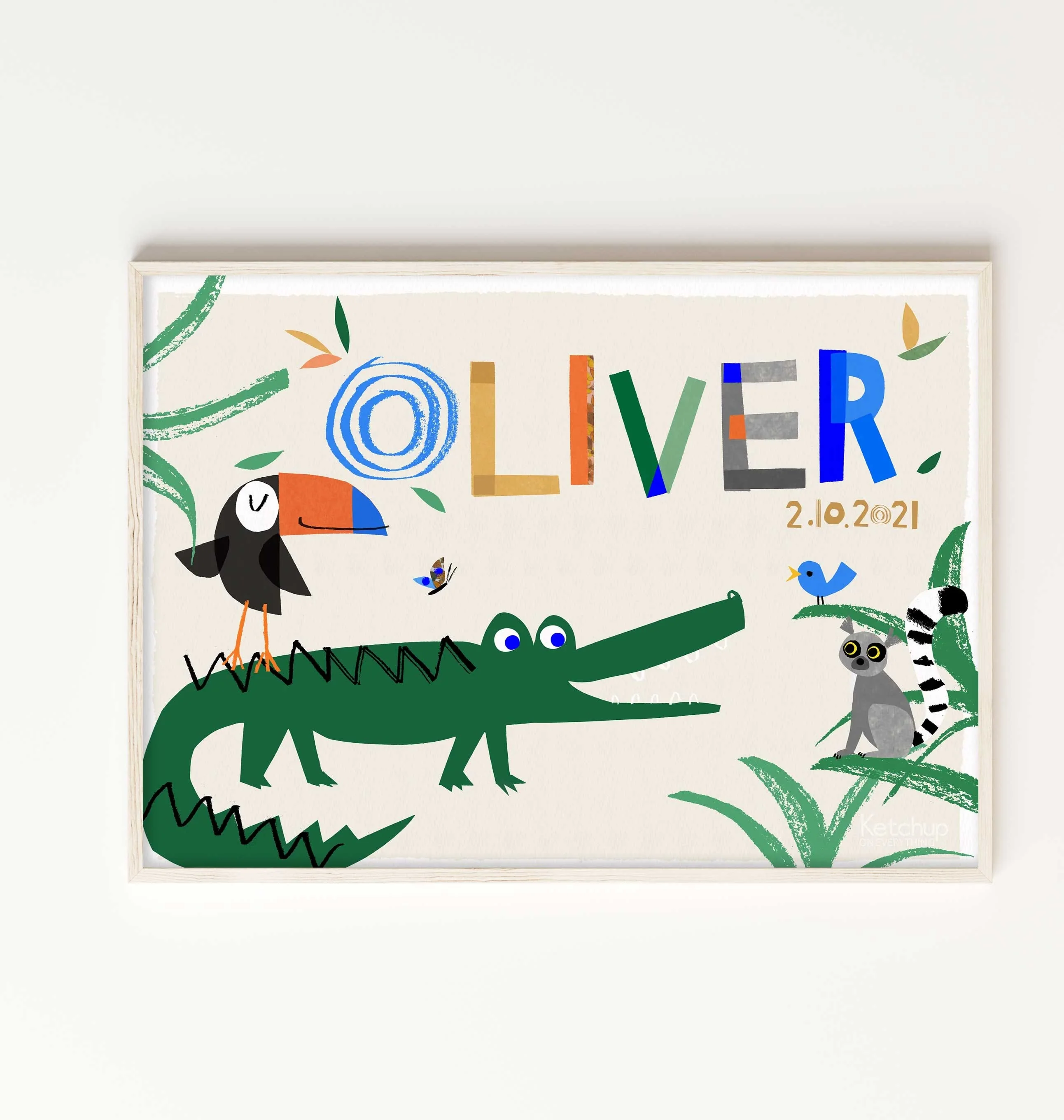 Personalised Crocodile Print