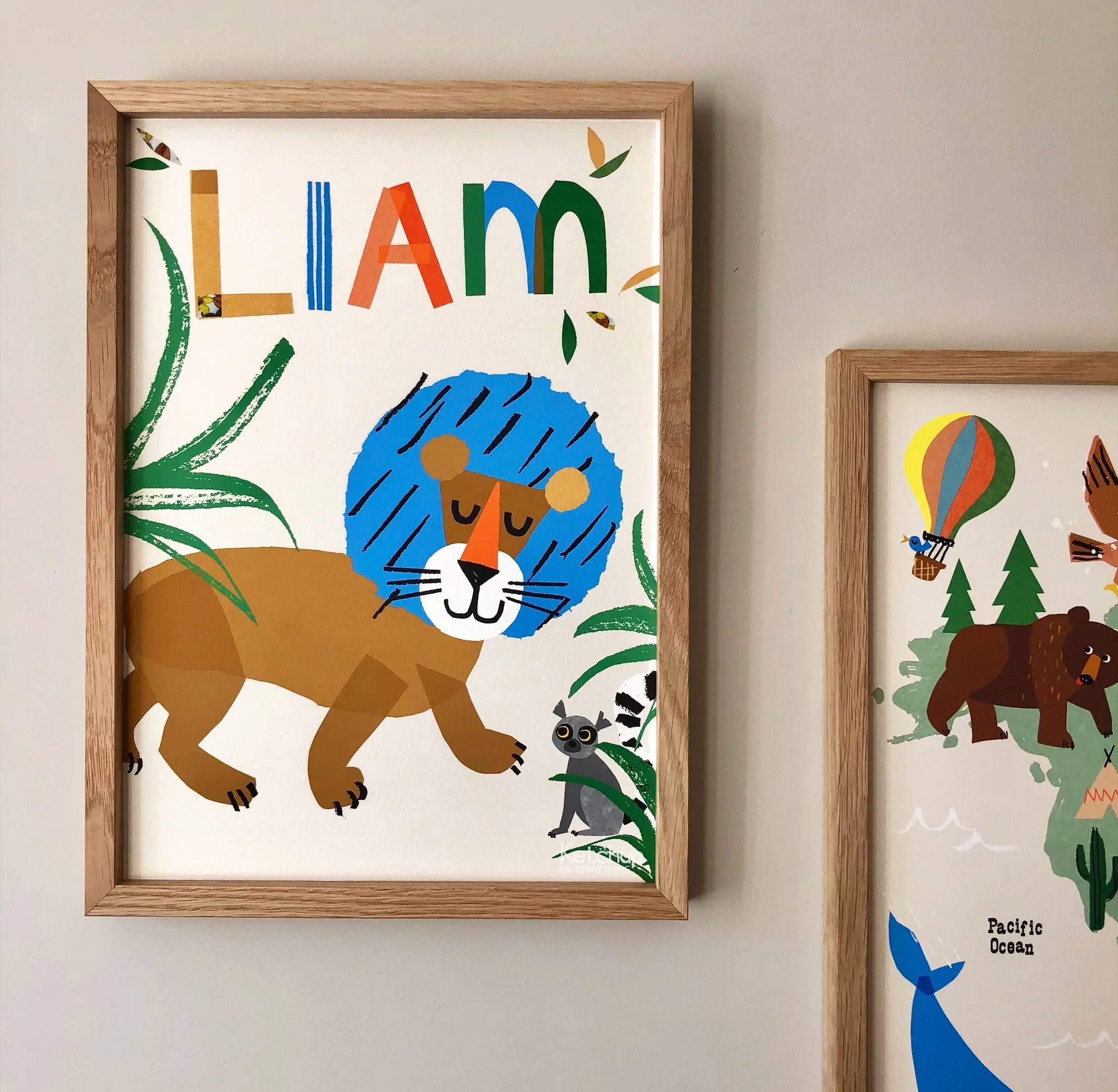 Personalised Lion Print