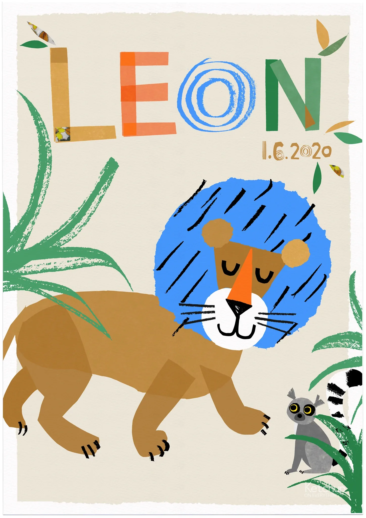 Personalised Lion Print - Image 2