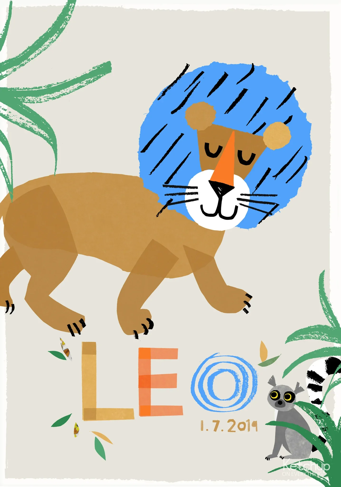 Personalised Lion Print - Image 4