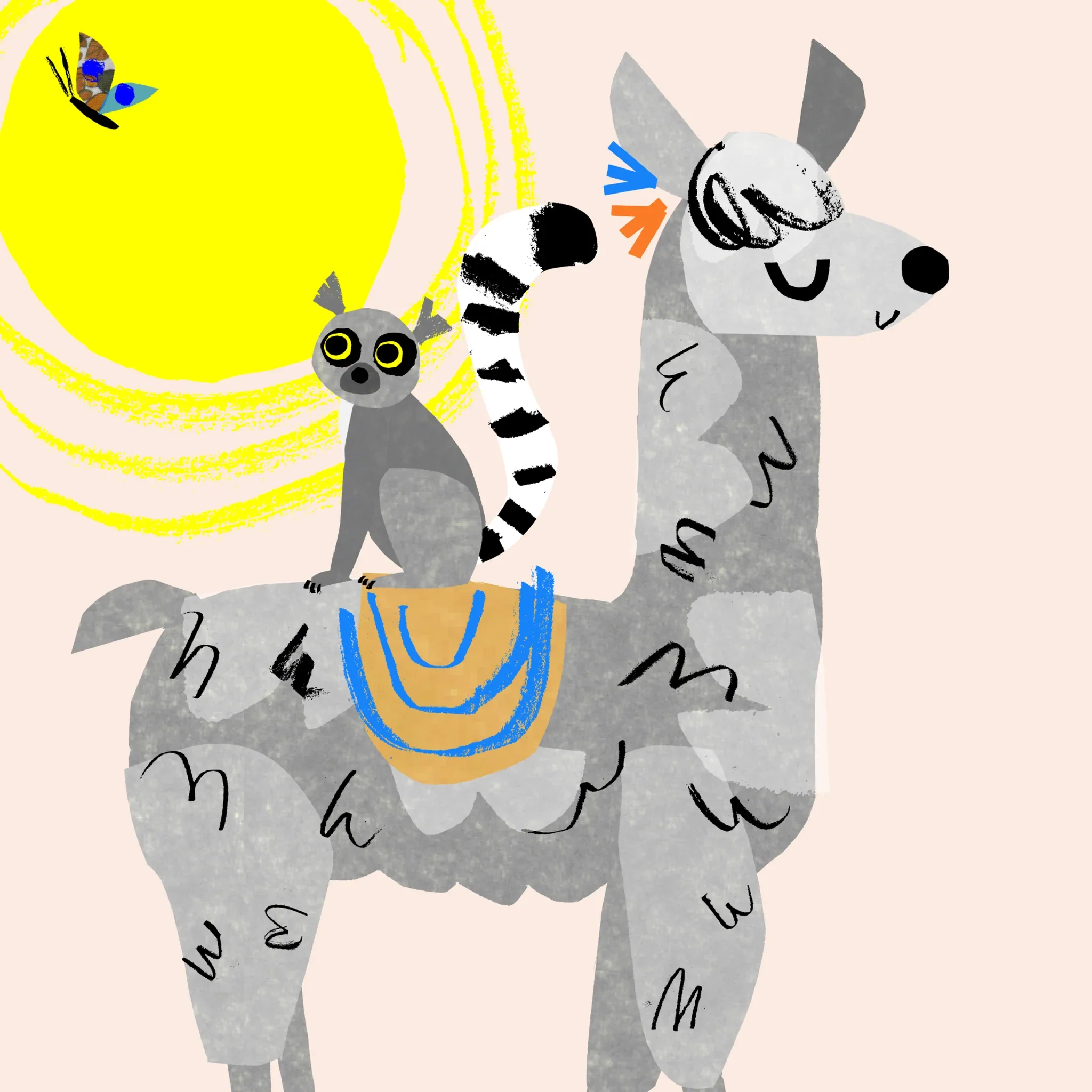 Personalised Llama Print - Image 2