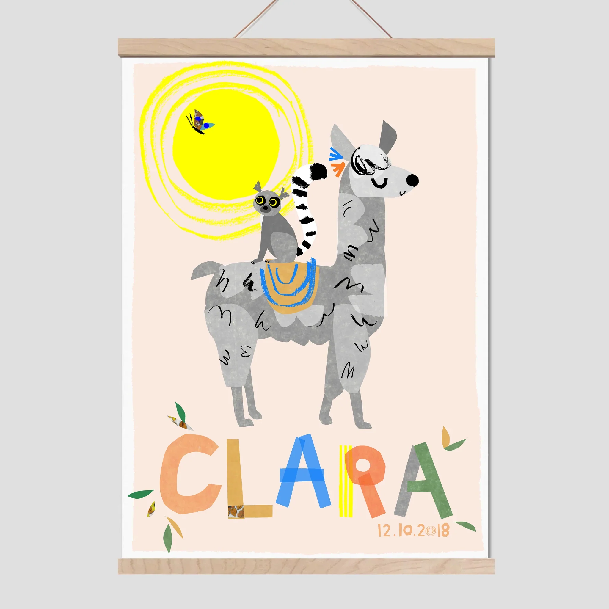 Personalised Llama Print - Image 3