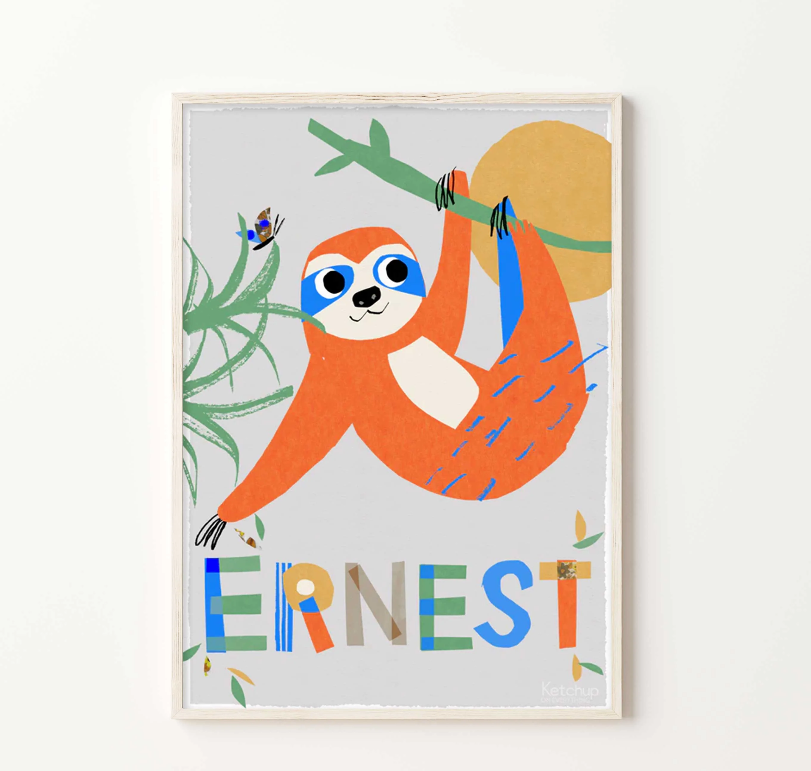 Personalised Sloth Print
