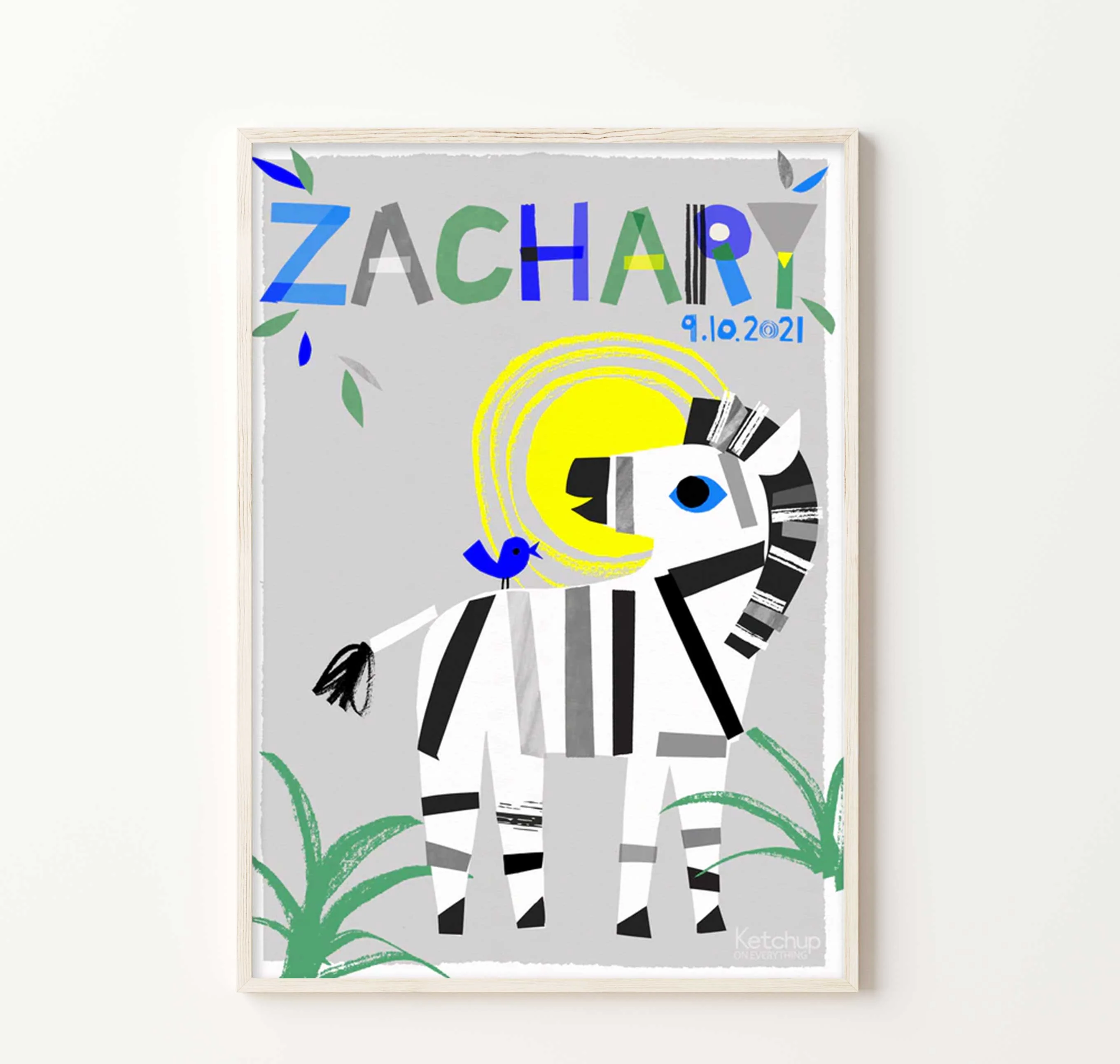 Personalised Zebra Print