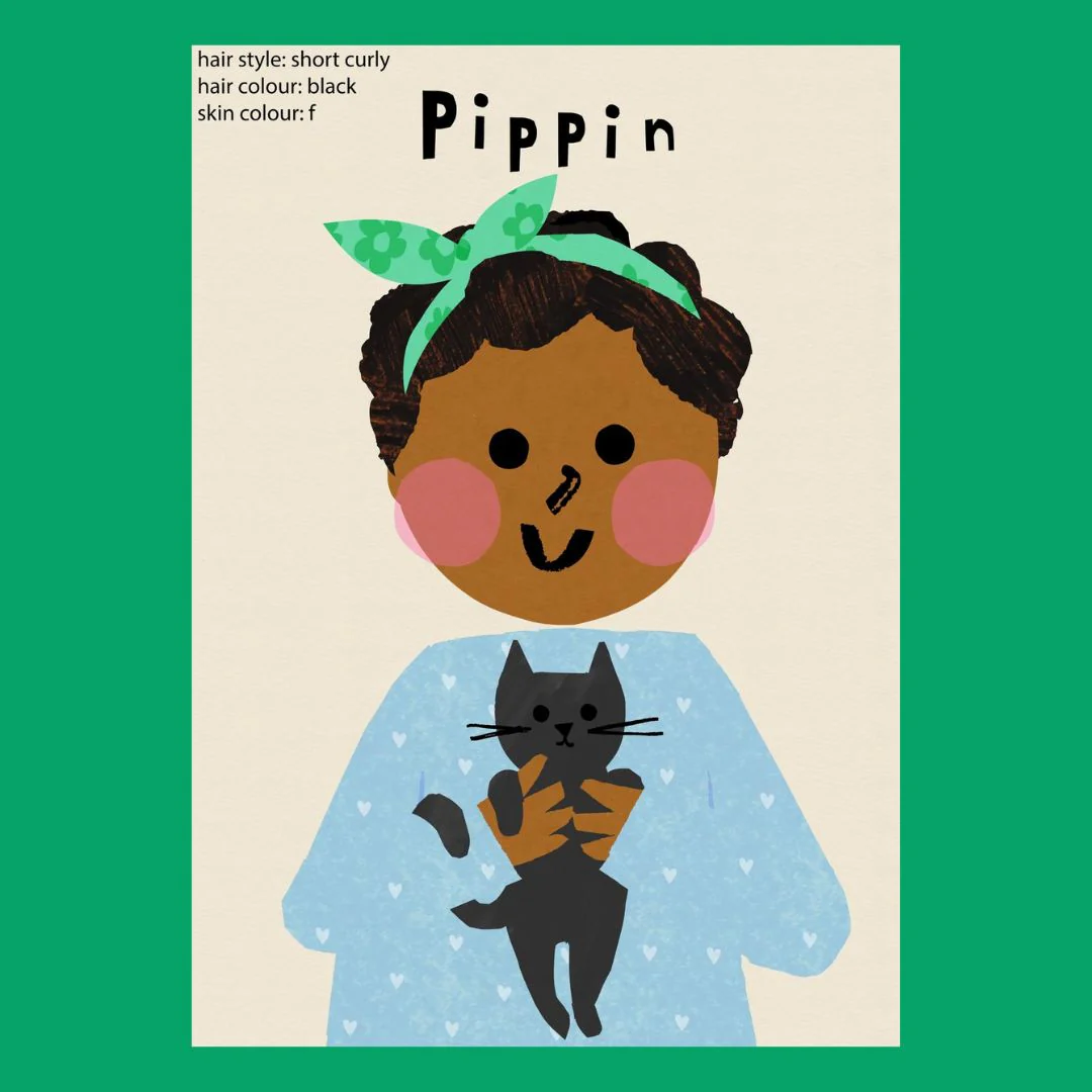 Personalized Cat Girl Portrait Print - Image 10