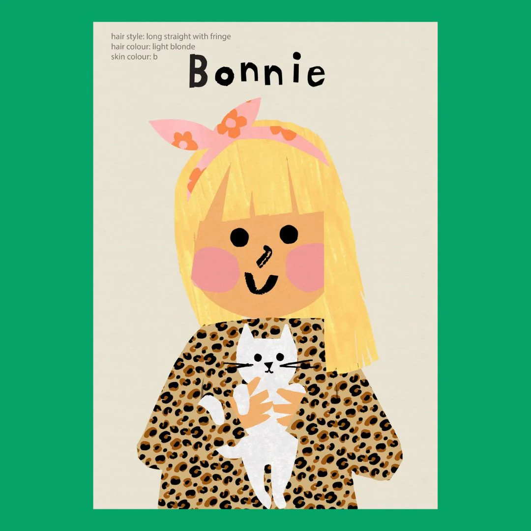 Personalized Cat Girl Portrait Print - Image 14