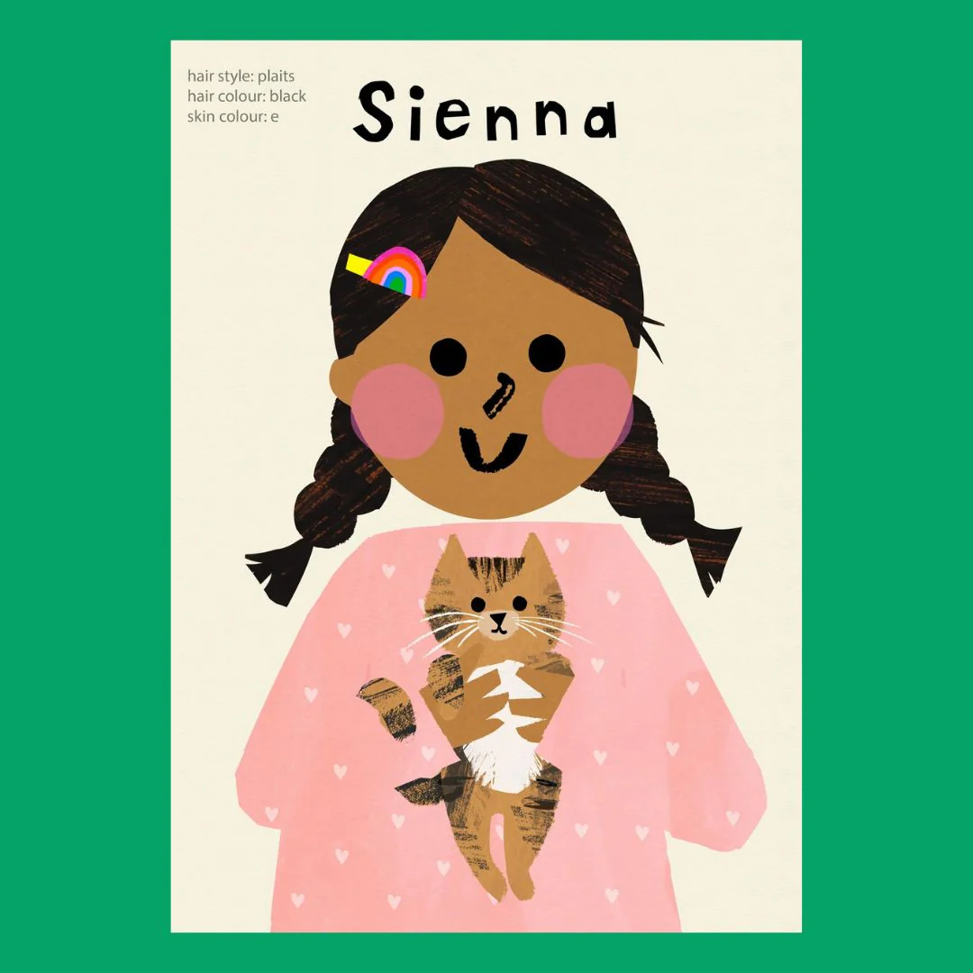 Personalized Cat Girl Portrait Print - Image 15