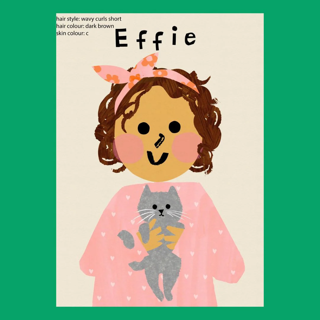 Personalized Cat Girl Portrait Print - Image 9