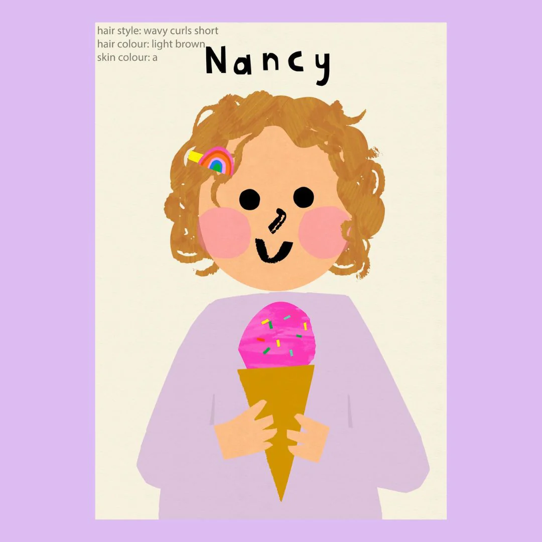 Personalized Ice Cream Girl Portrait - Image 9