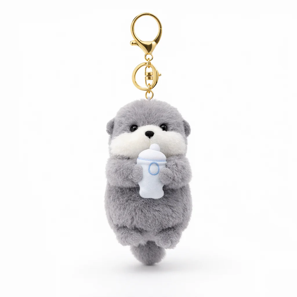 Plush Otter Bag Charm - colours assorted
