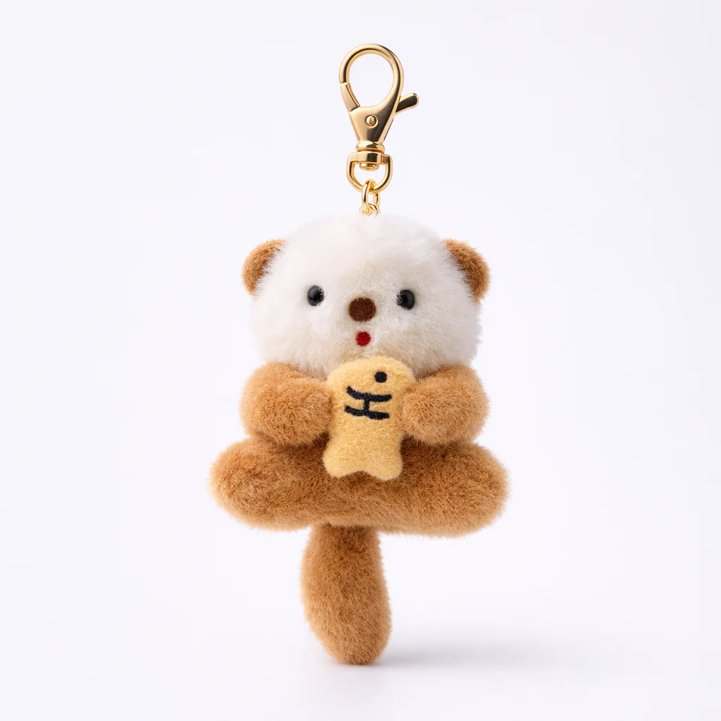 Plush Otter Bag Charm - colours assorted - Image 3