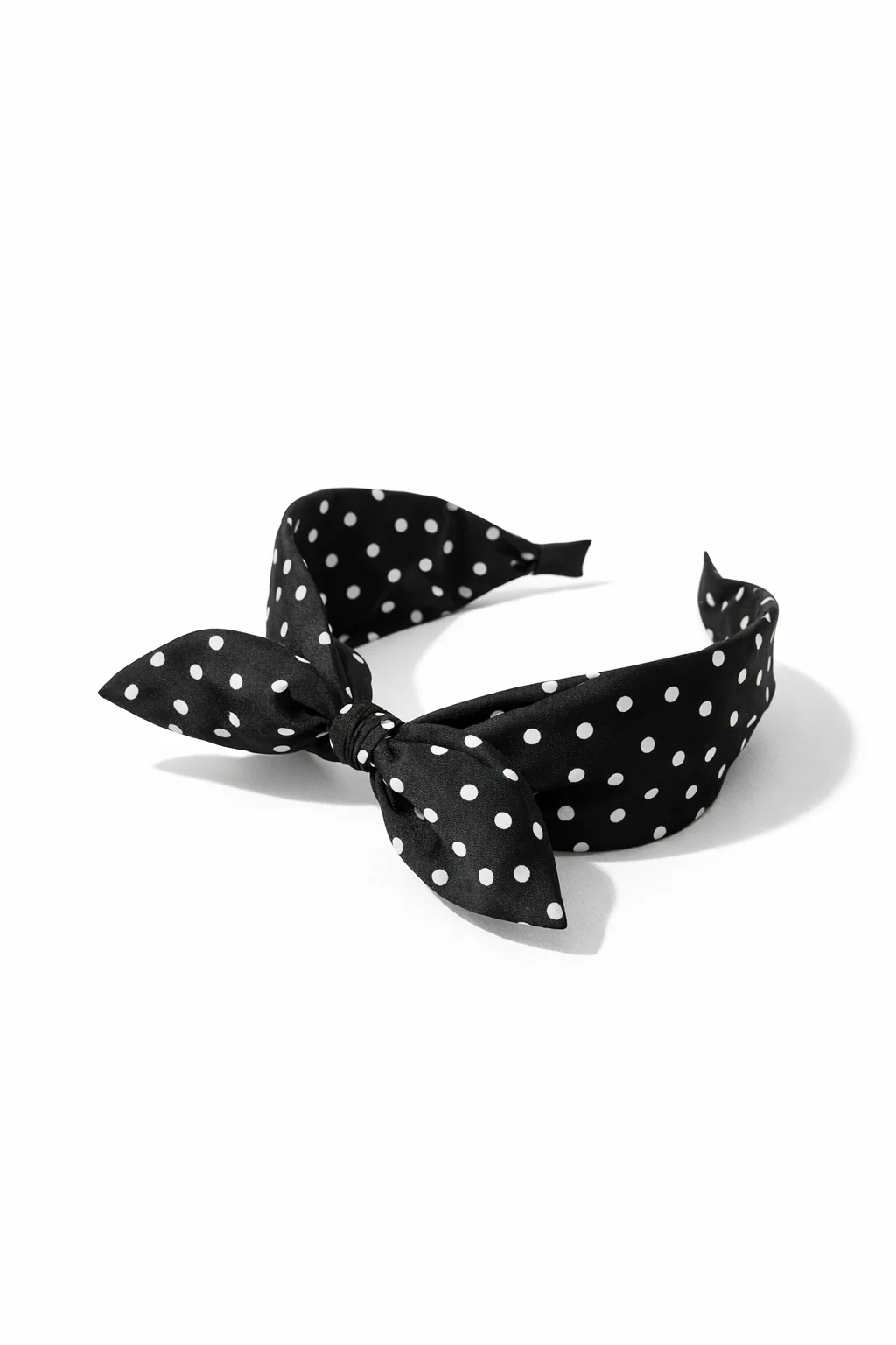 Polka dot headband with bow - Image 3