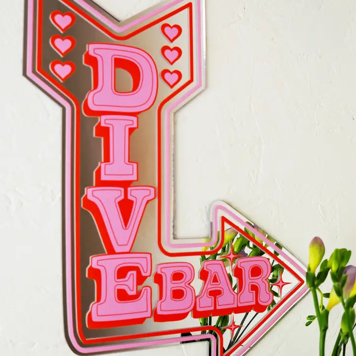 Retro Dive Bar Mirror