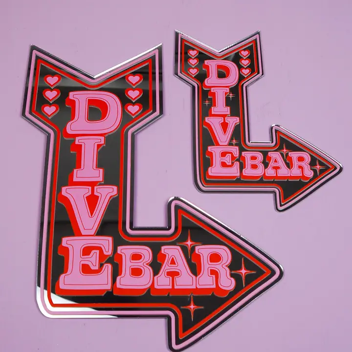 Retro Dive Bar Mirror - Image 3
